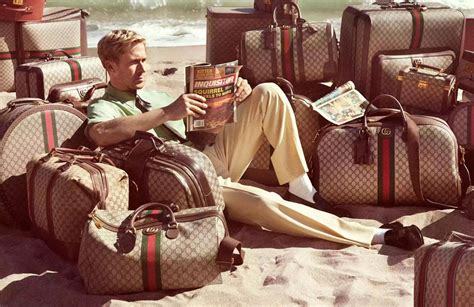 gucci valigeria|ryan gosling gucci ad.